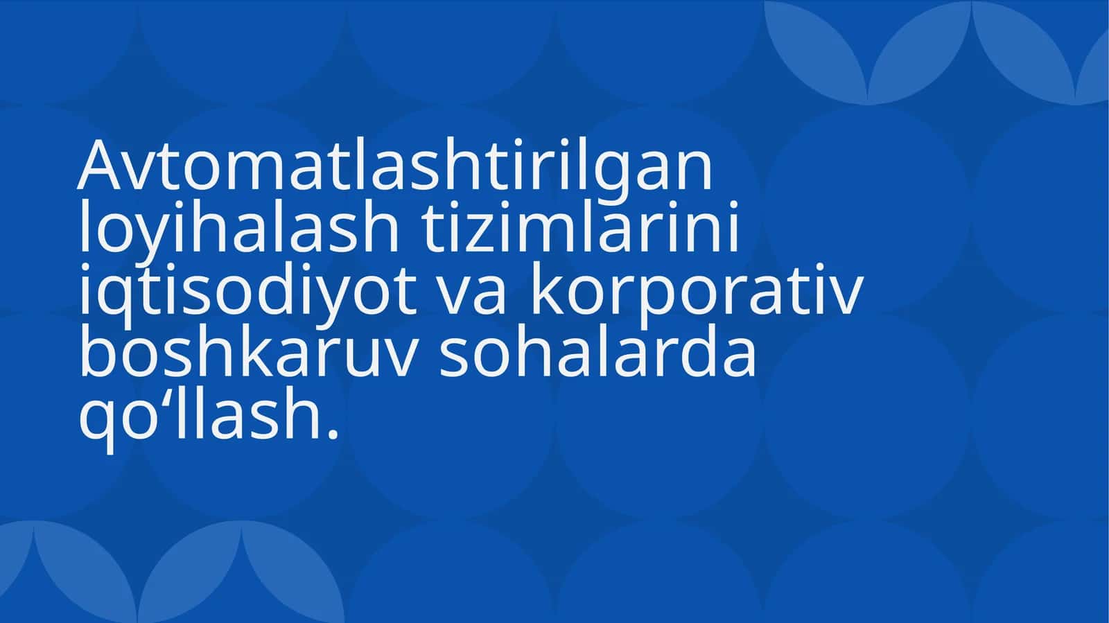 Avtomatlashtirilgan loyihalashtizimlari