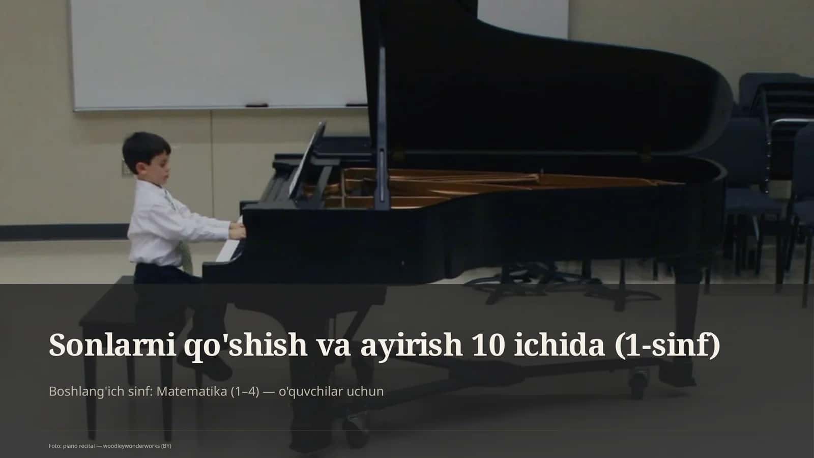 Sonlarni qo'shish va ayirish 10 ichida (1-sinf)
