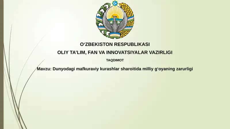 Mafkuraviy kurashlar ochiq dars