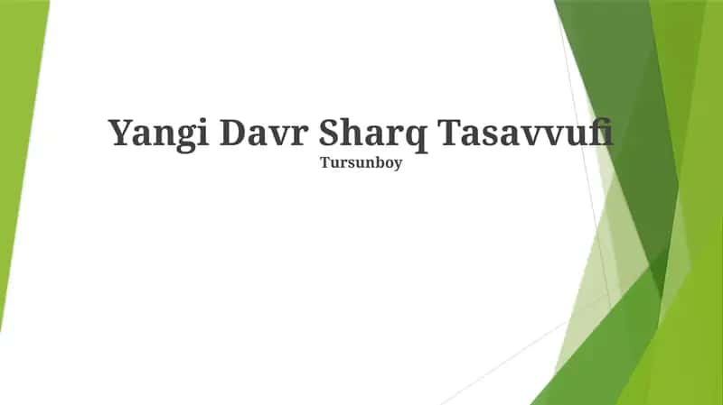 Yangi Davr Sharq Tasavvufi
