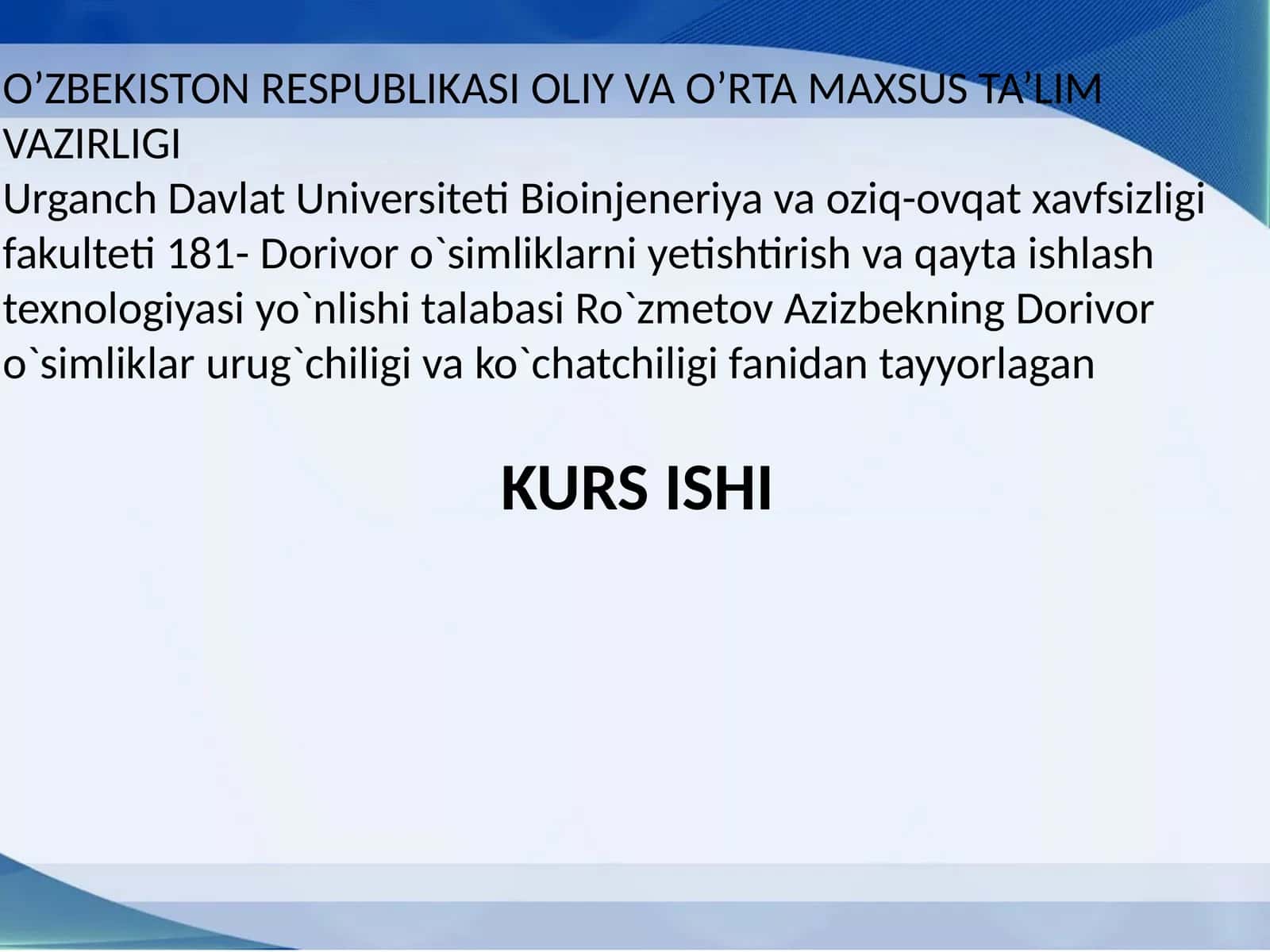 Dorivor o`simliklardan foydalanish tarixi