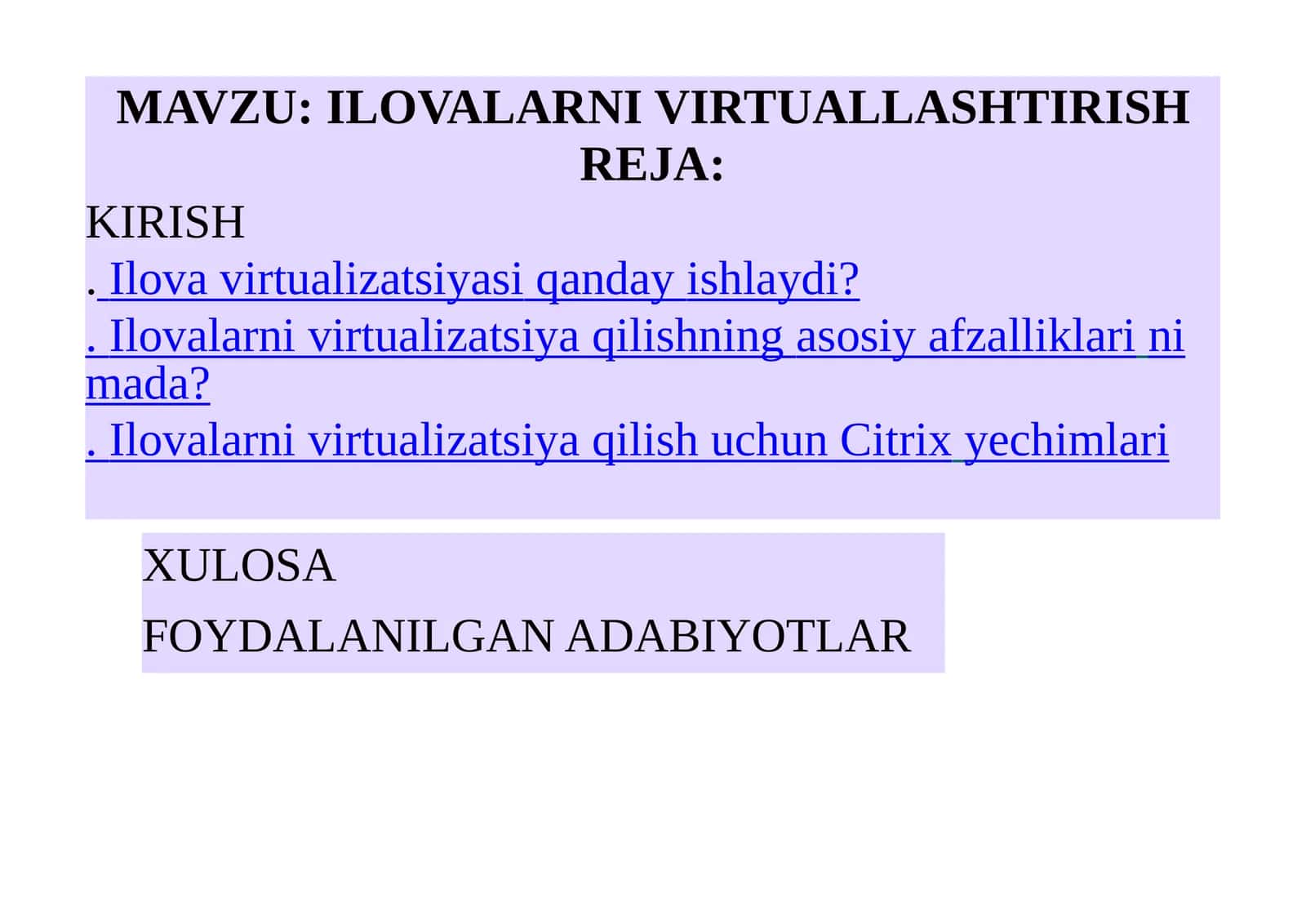 Ilovalarni virtualizatsiya qilish dasturi