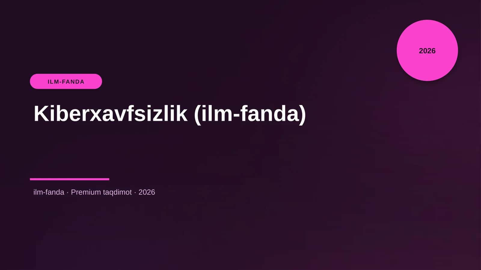 Kiberxavfsizlik (ilm-fanda)