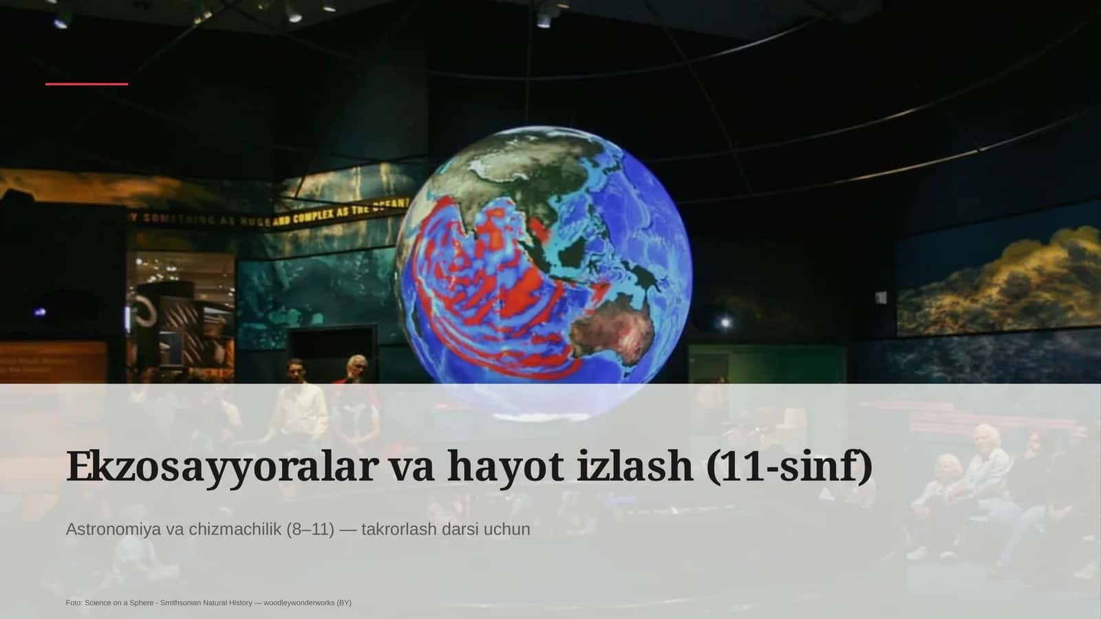 Ekzosayyoralar va hayot izlash (11-sinf)