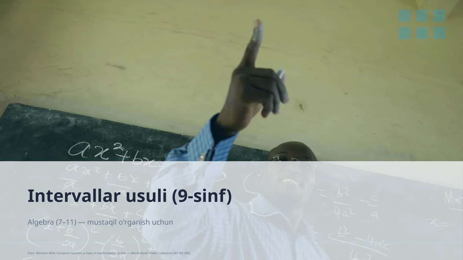Intervallar usuli (9-sinf)