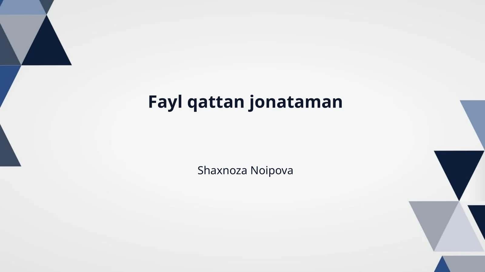 Fayl qattan jonataman