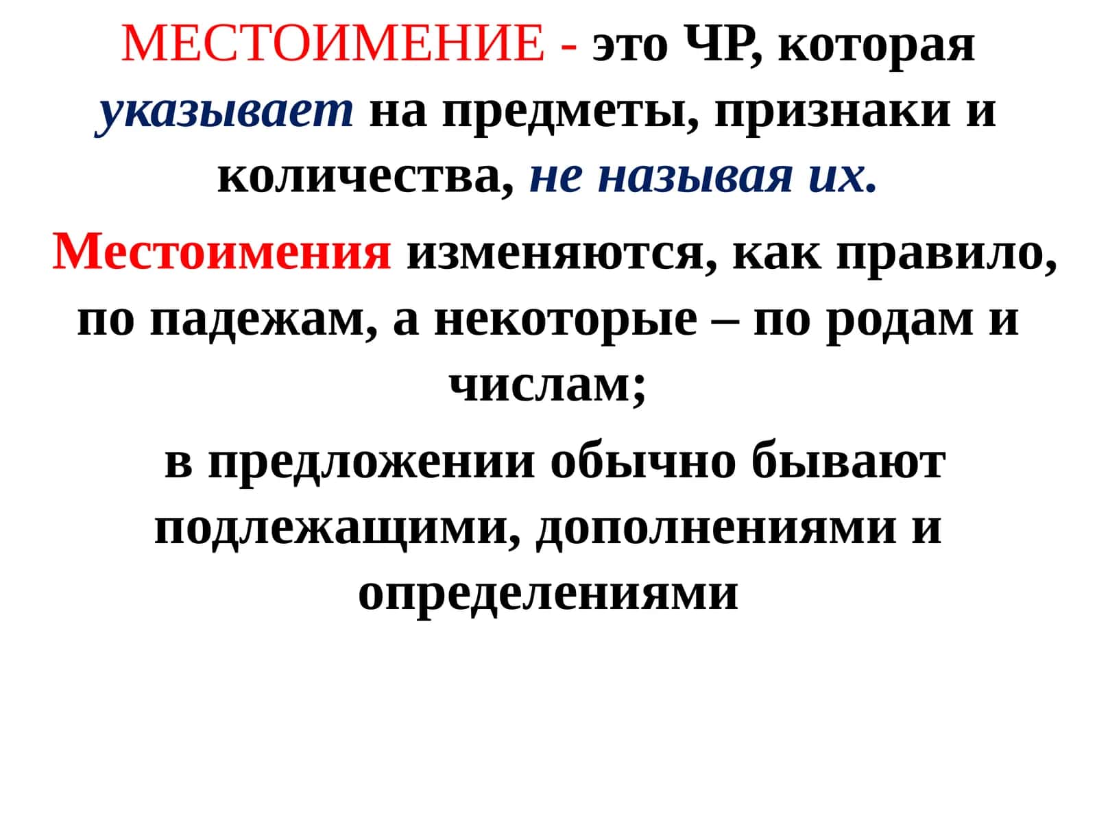 Местоимение