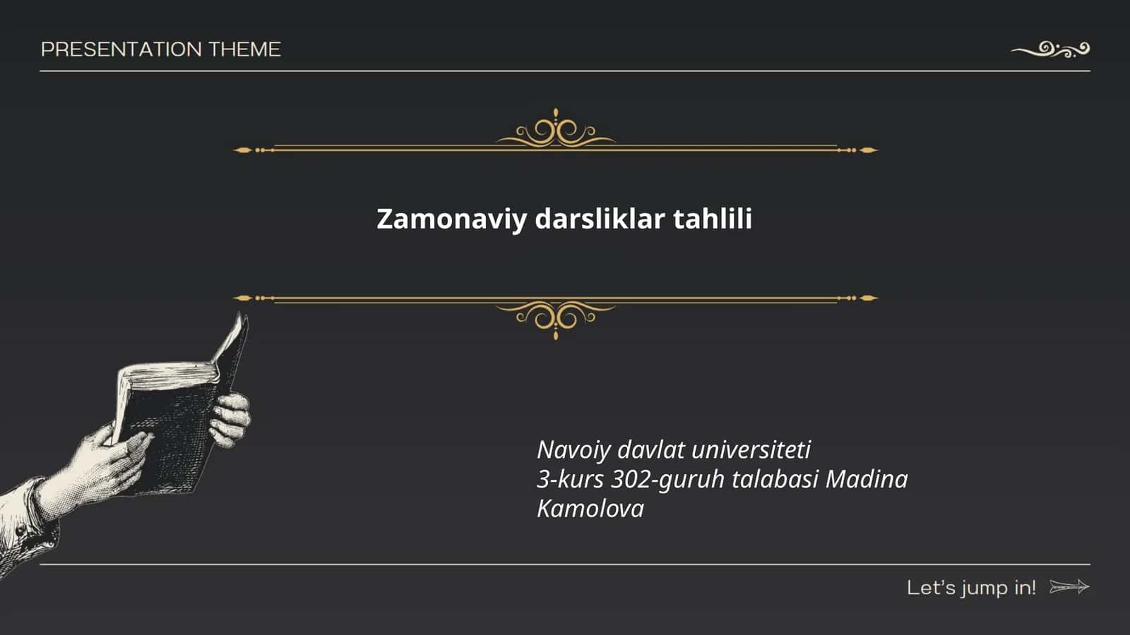 Zamonaviy darsliklar tahlili