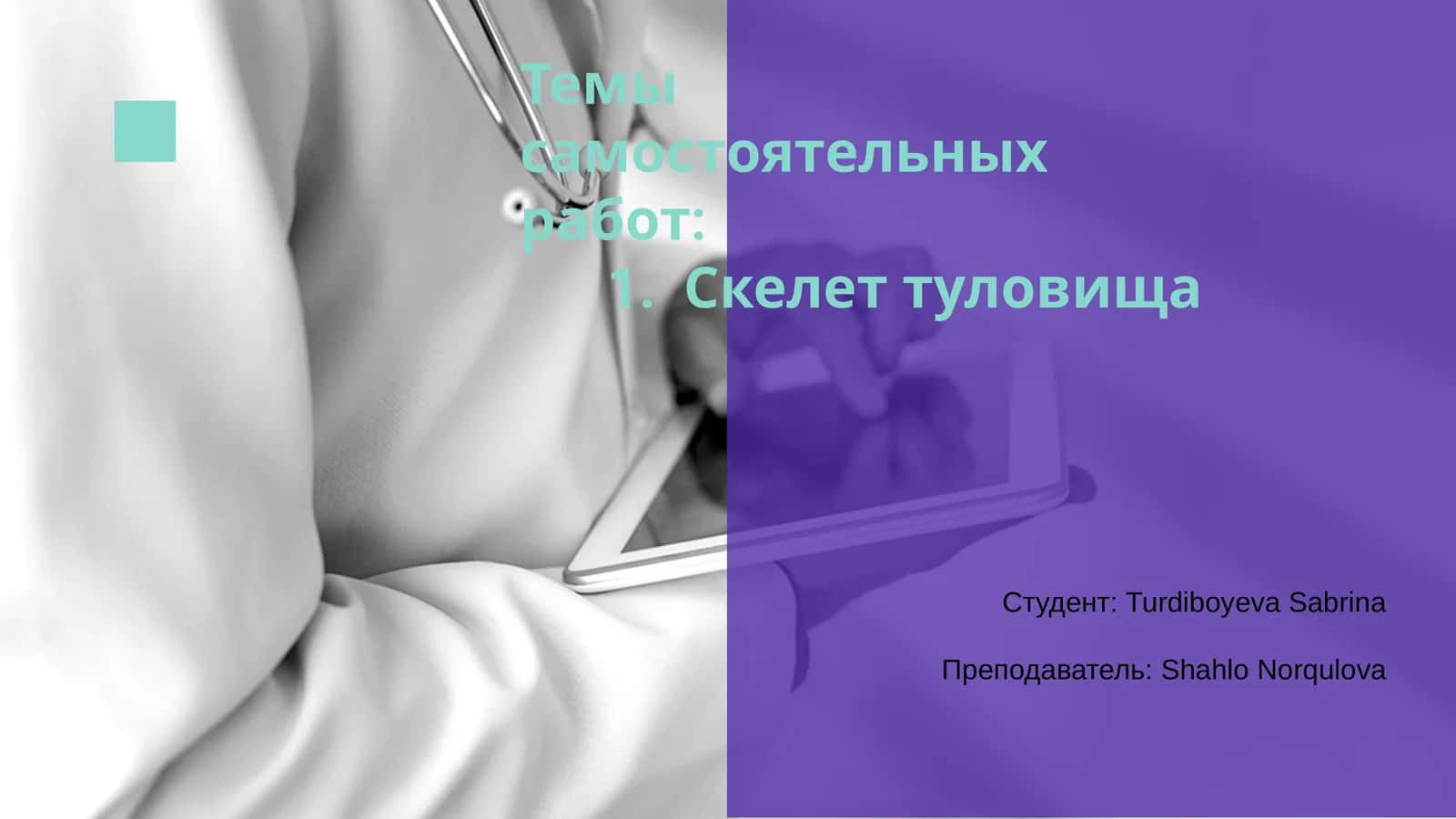 Скелет туловища