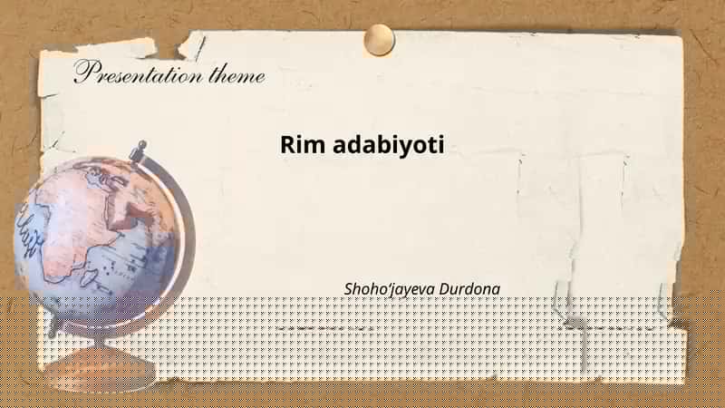 Rim adabiyoti
