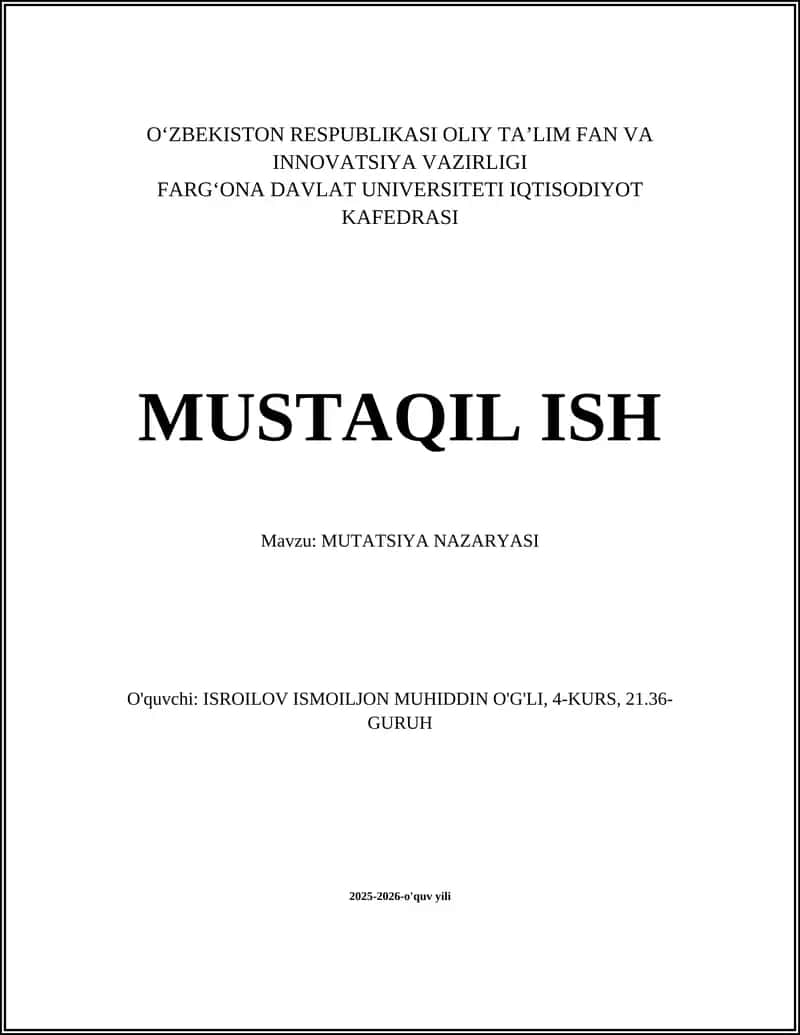 Mutatsiya Nazaryasi