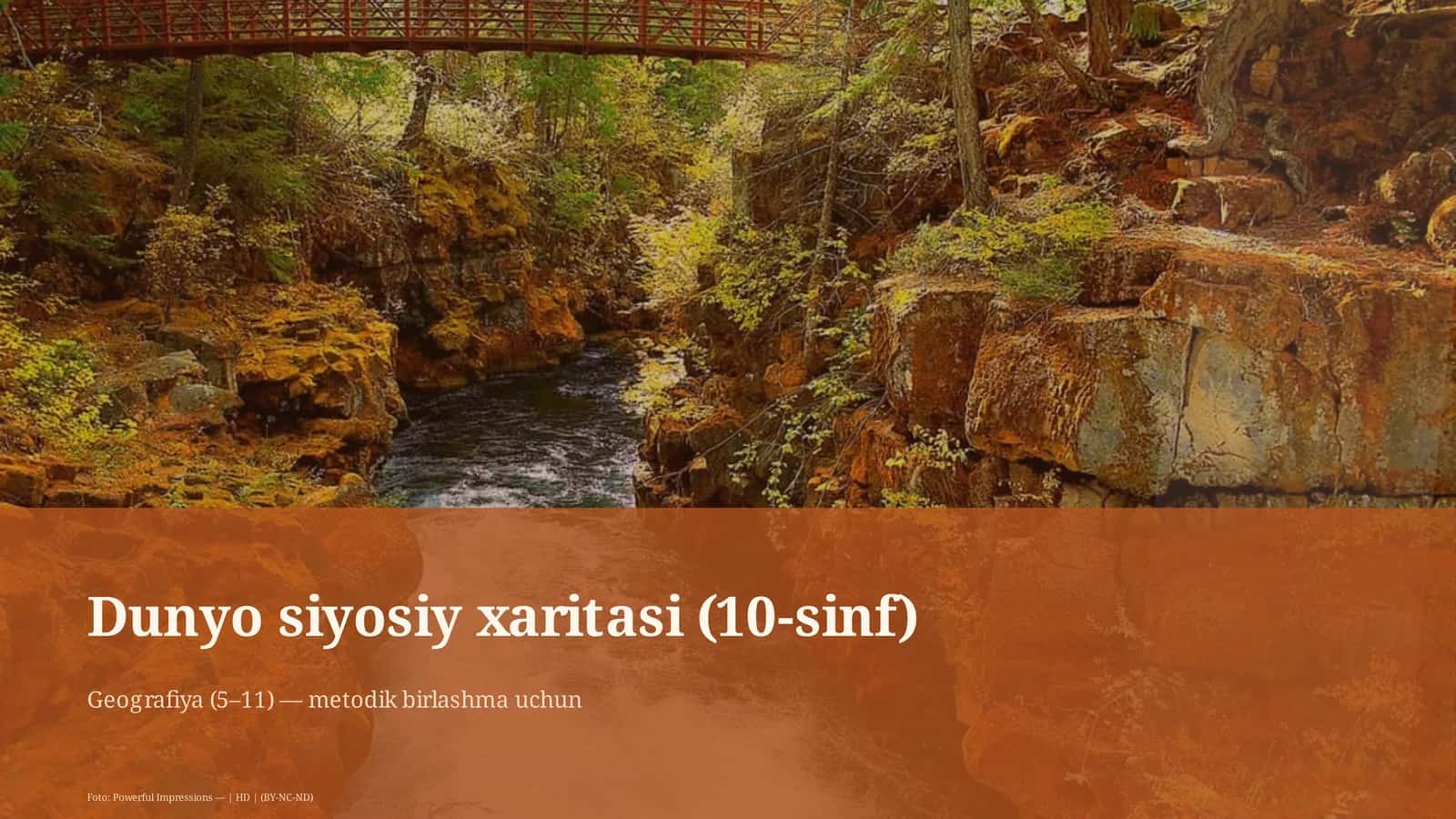 Dunyo siyosiy xaritasi (10-sinf)