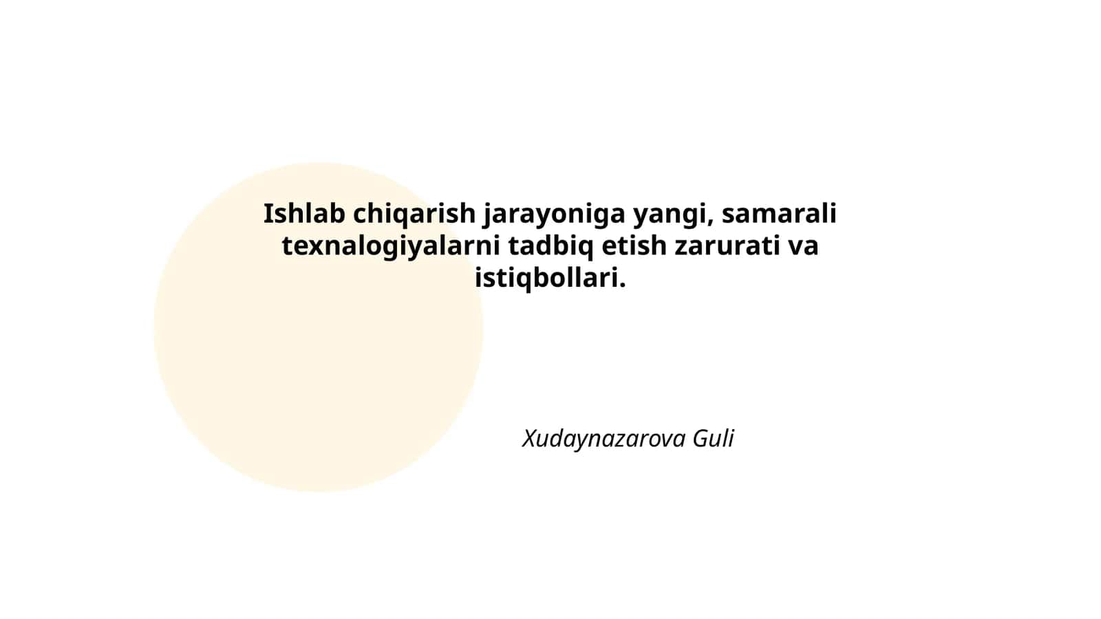 Texnologiyalarni Ishlatish Zarurati