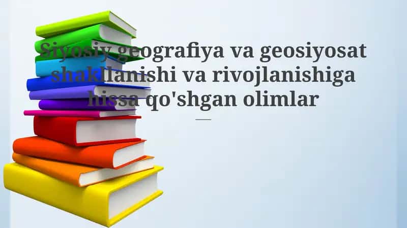 Siyosiy geografiya va geopolitika