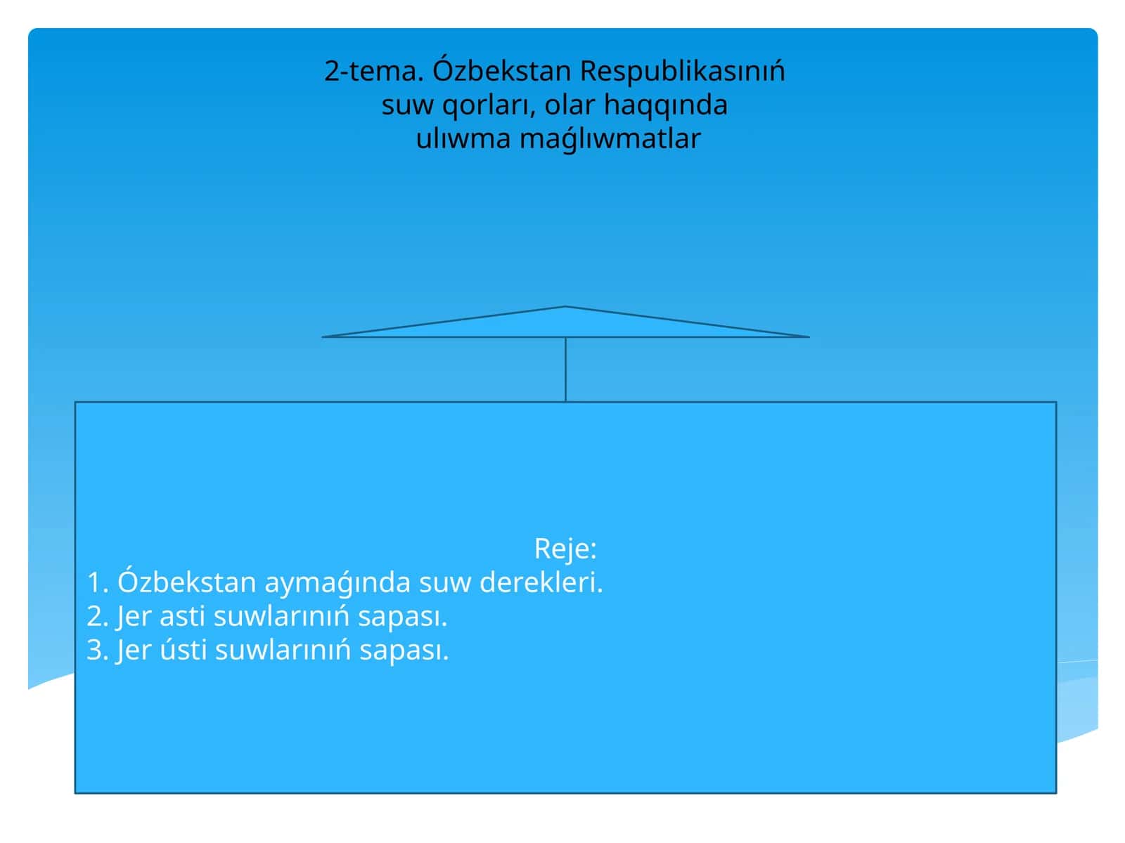 Orta Aziyaning suw saqlash tariyxı