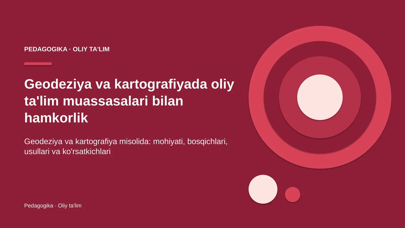 geodeziya va kartografiyada oliy ta'lim muassasalari bilan hamkorlik 5679