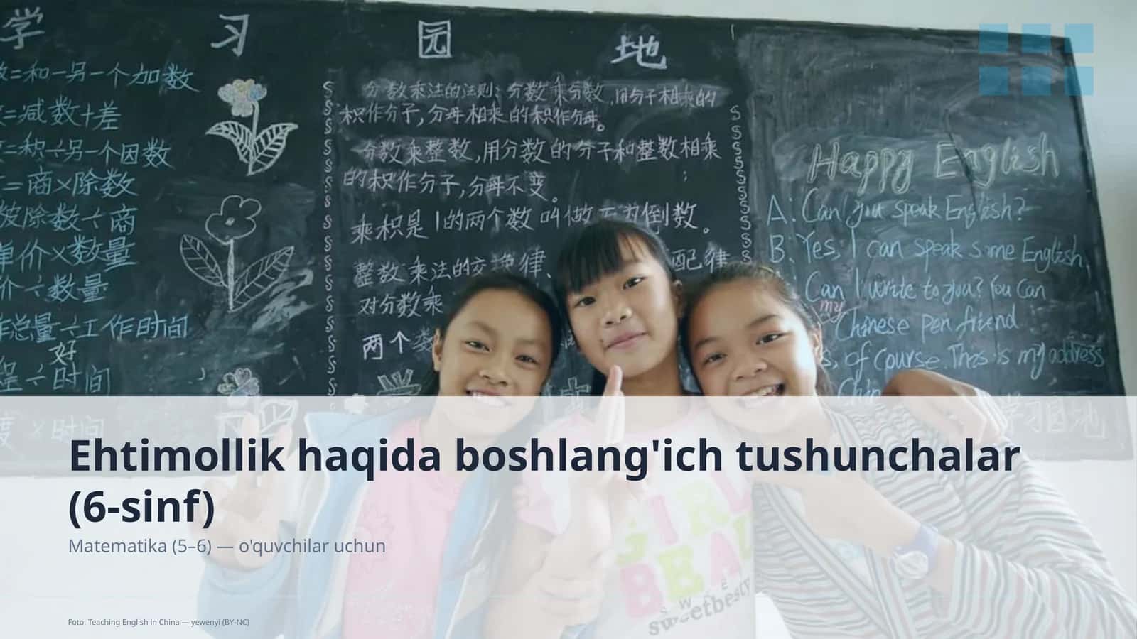 Ehtimollik haqida boshlang'ich tushunchalar (6-sinf)