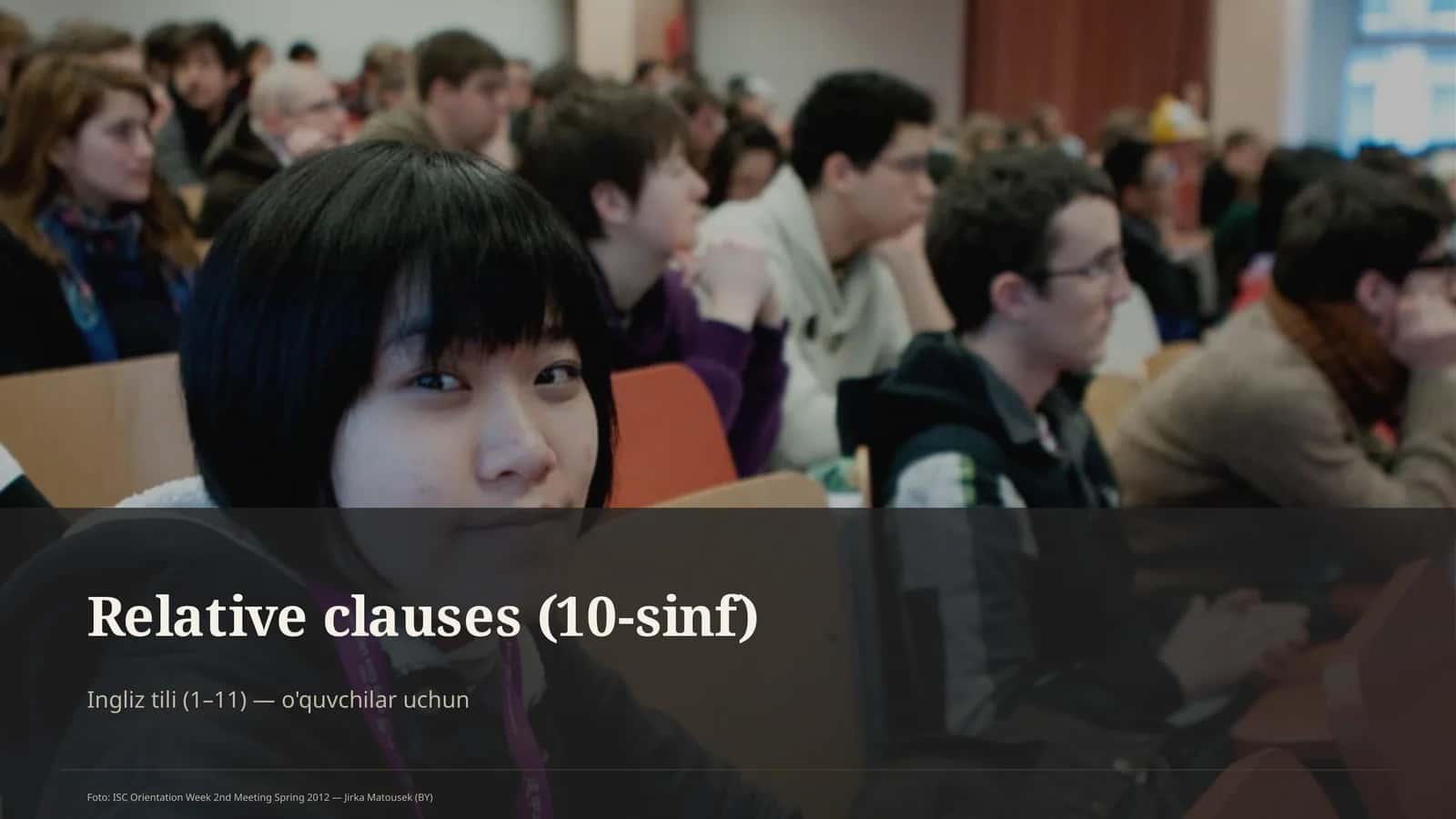 Relative clauses (10-sinf)