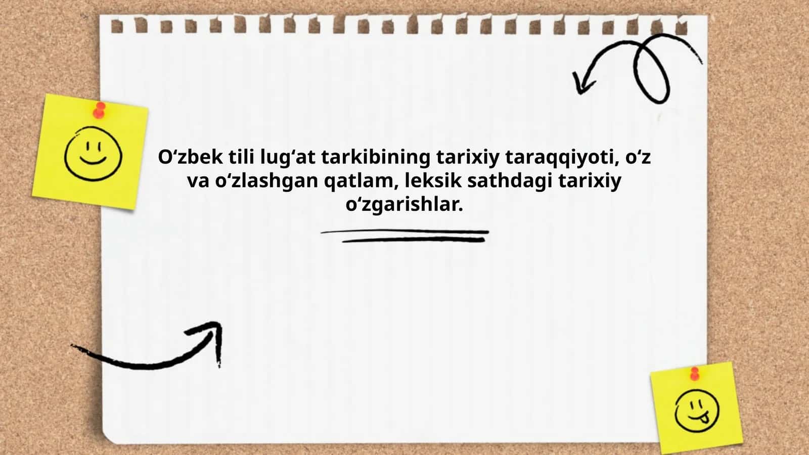 Oʻzbek tili leksikasining tarixiy taraqqiyoti