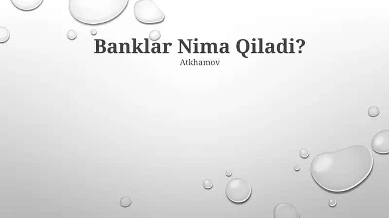 Bank ishi: Ta'rif Bank