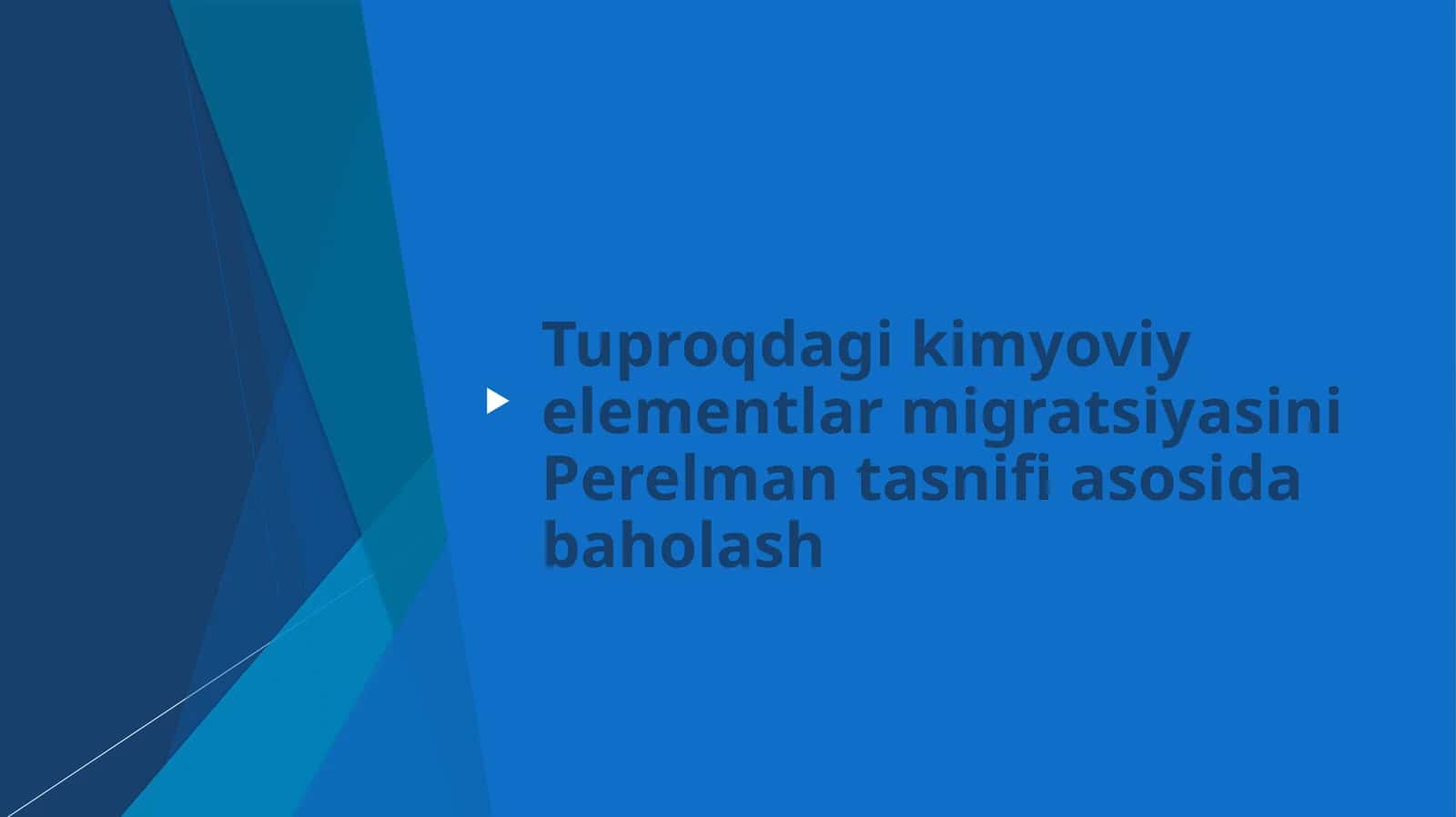 Kimyoviy elementlarning migratsiyasi