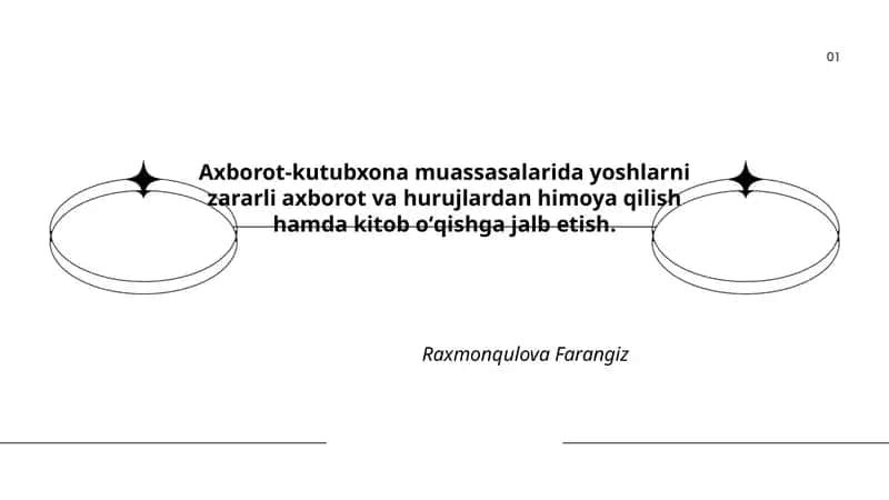 Axborot-kutubxona muassasalarida yoshlarni zararli axborot va hurujlardan himoya qilish hamda kitob oʻqishga jalb etish