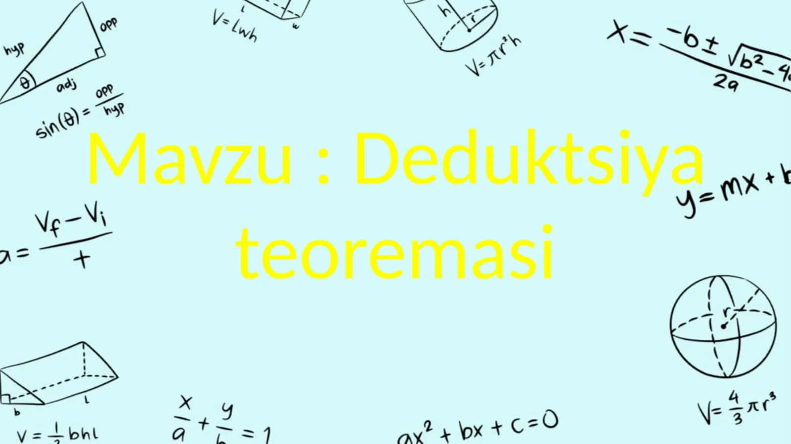 Deduktsiya teoremasi