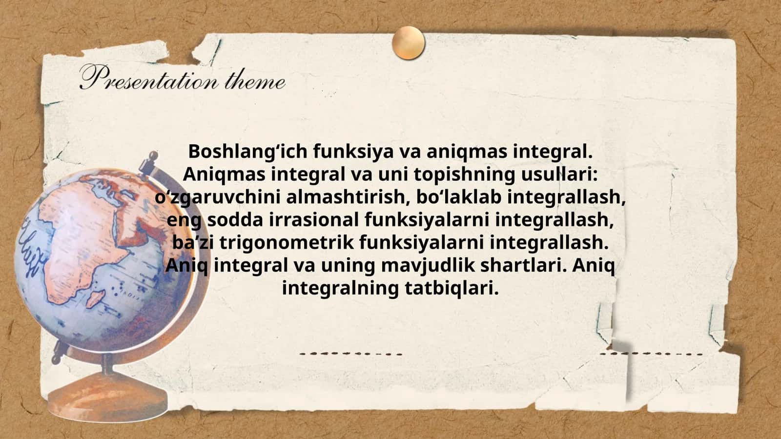 Aniqmas integral