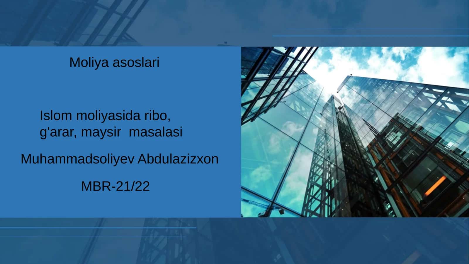 Islom moliyasi ribo, g'arar, maysir masalasi