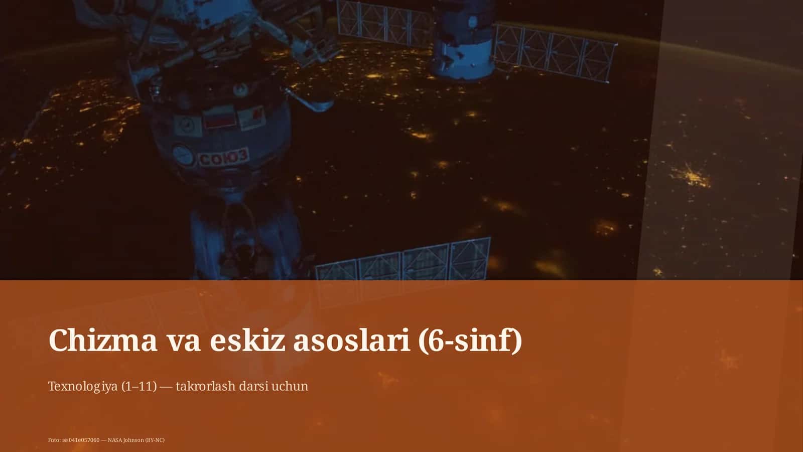 Chizma va eskiz asoslari (6-sinf)