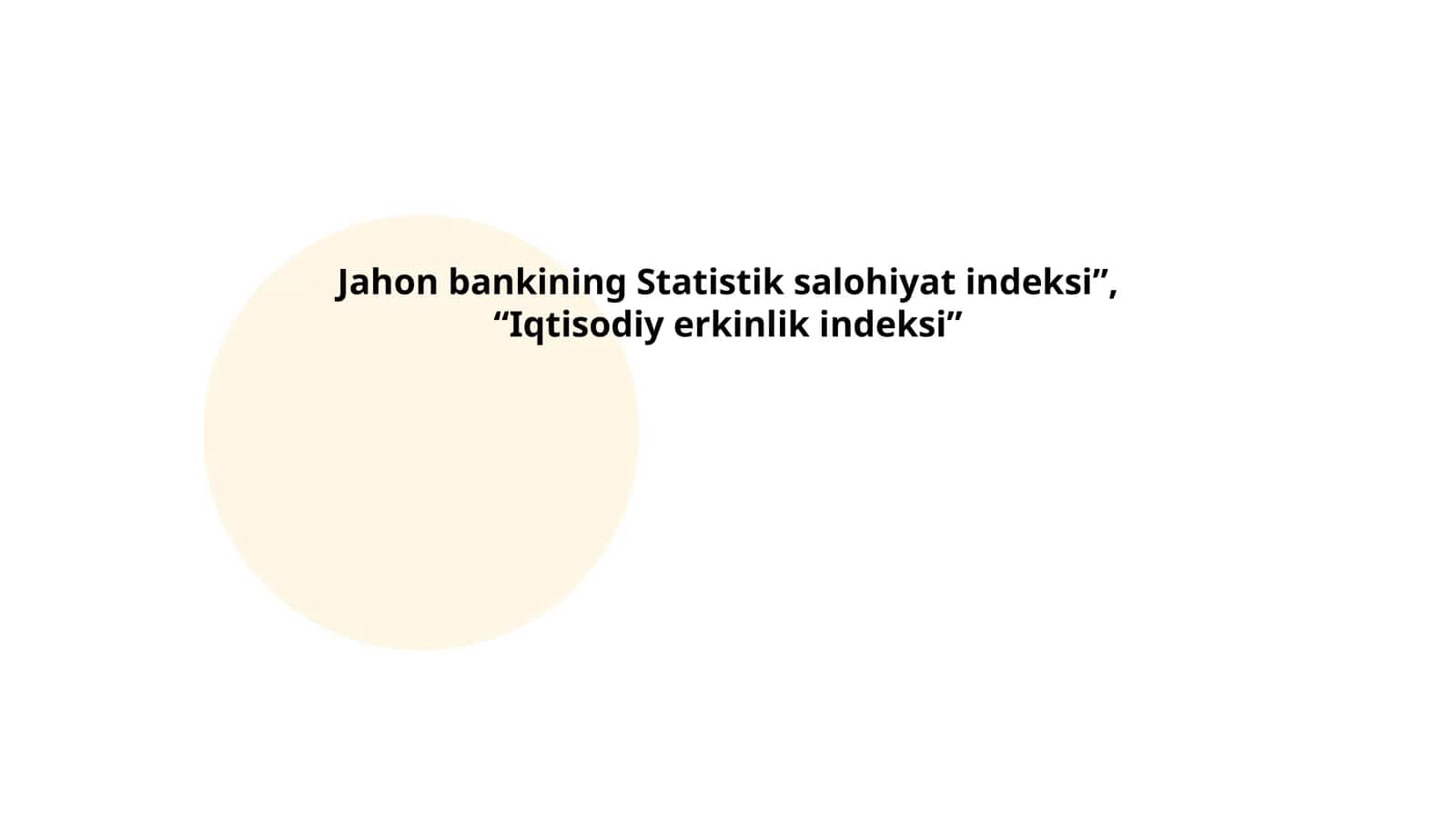 Jahon bankining Statistik salohiyat indeksi/Iqtisodiy erkinlik indeksi