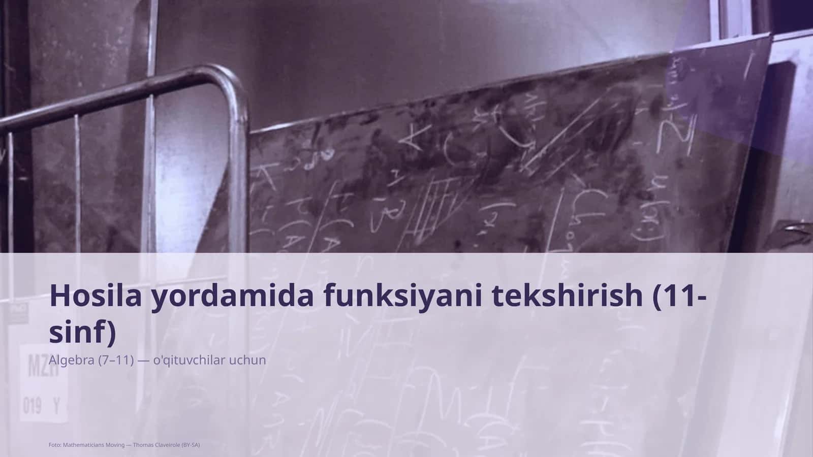 Hosila yordamida funksiyani tekshirish (11-sinf)