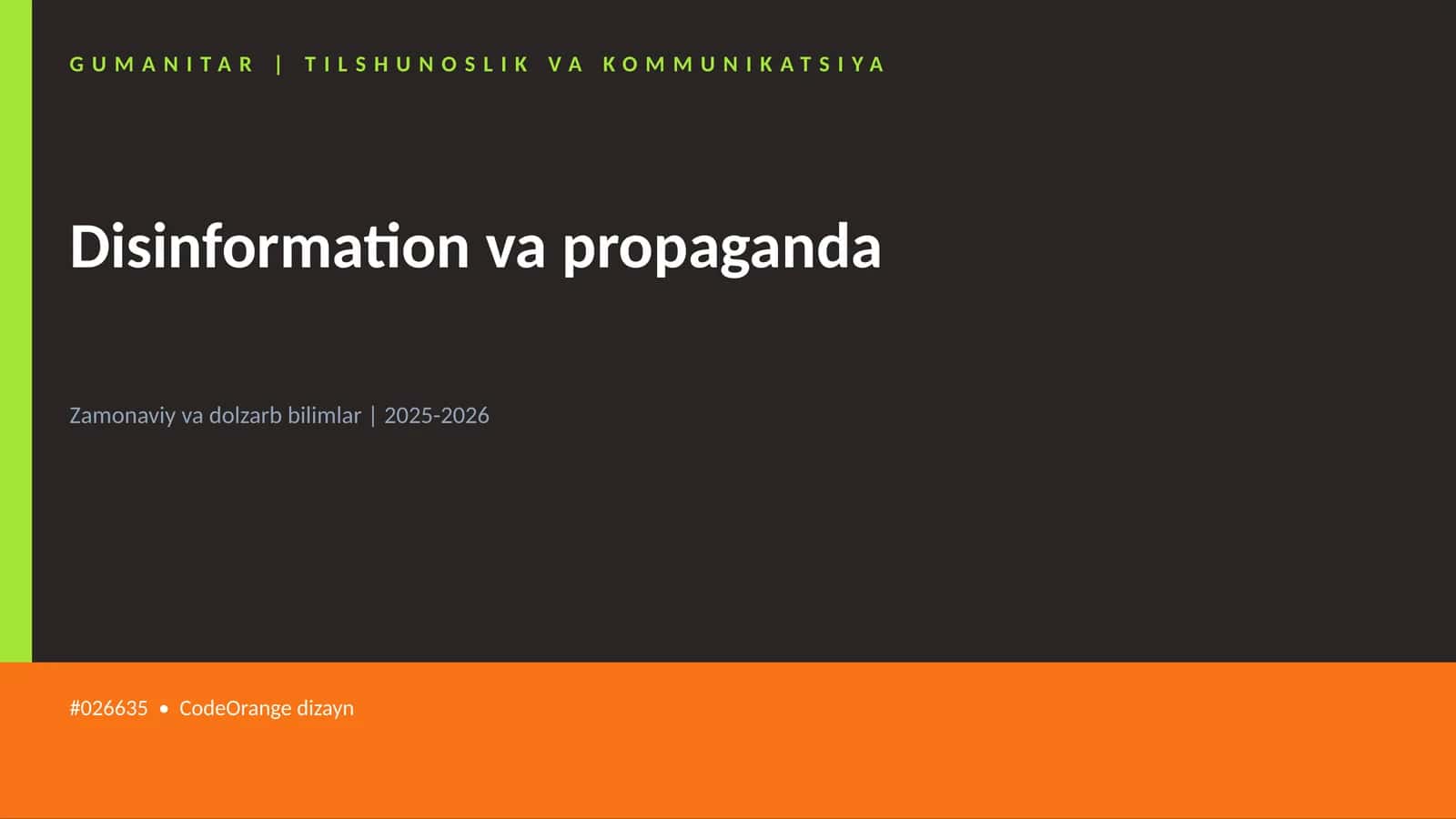 Disinformation va propaganda