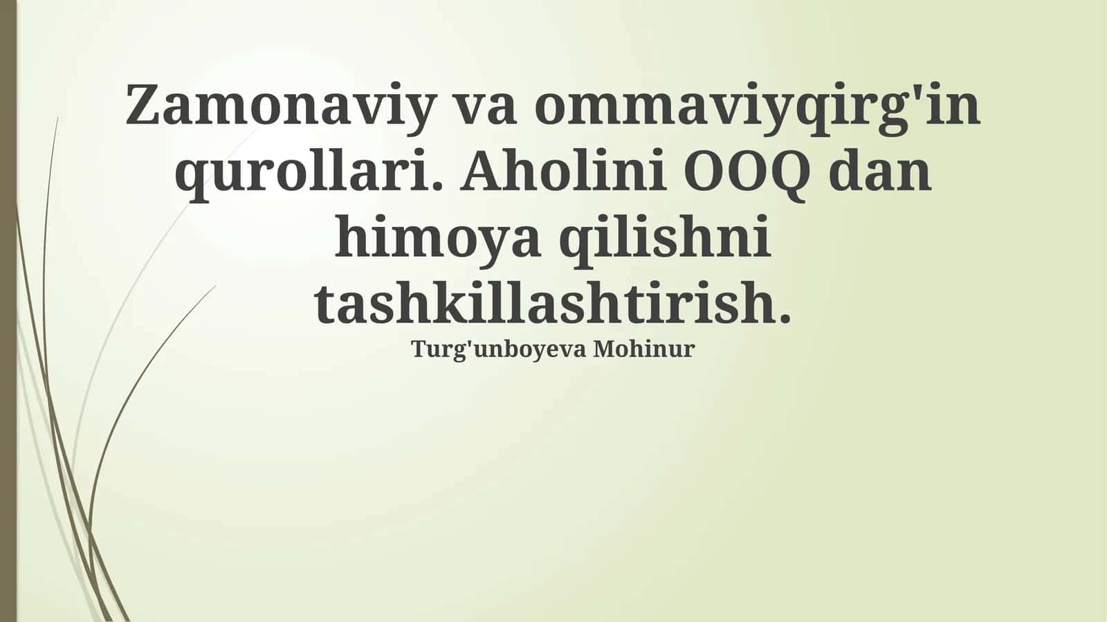 Zamonaviy ommaviy qirg'in qurollari