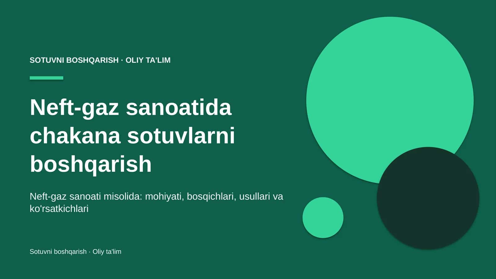 neft gaz sanoatida chakana sotuvlarni boshqarish 6612