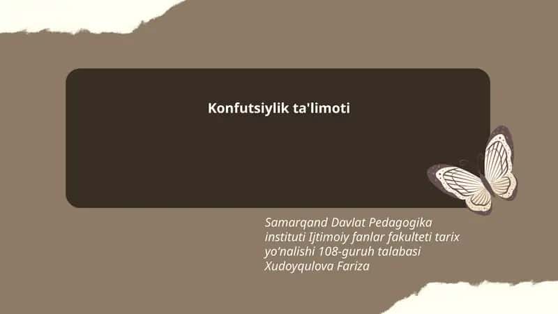 Konfutsiylik ta'limoti