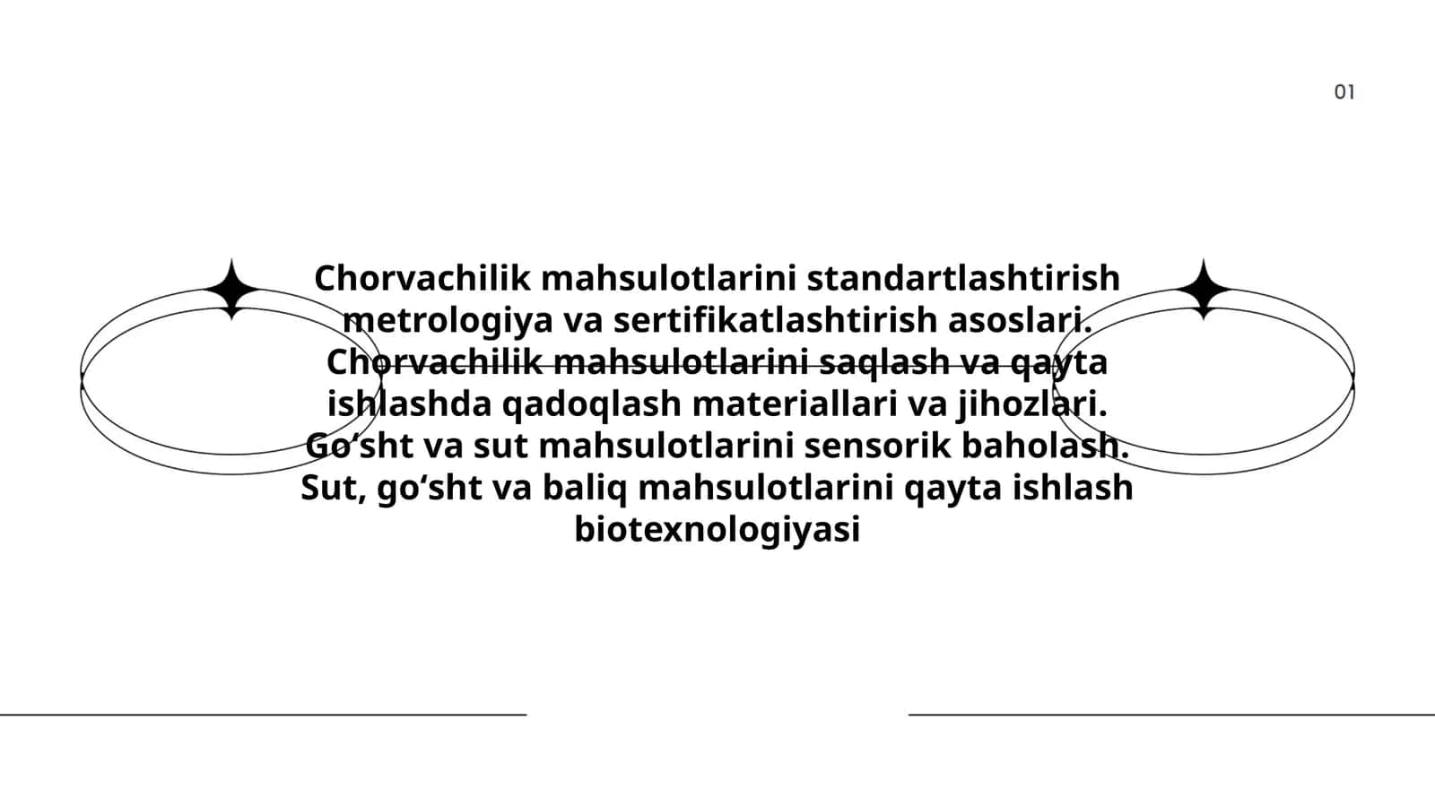 Chorvachilik mahsulotlarini standartlashtirish metrologiya va sertifikatlashtirish asoslari