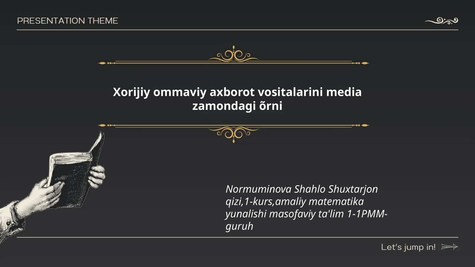 Xorijiy ommaviy axborot vositalarini media zamondagi õrni
