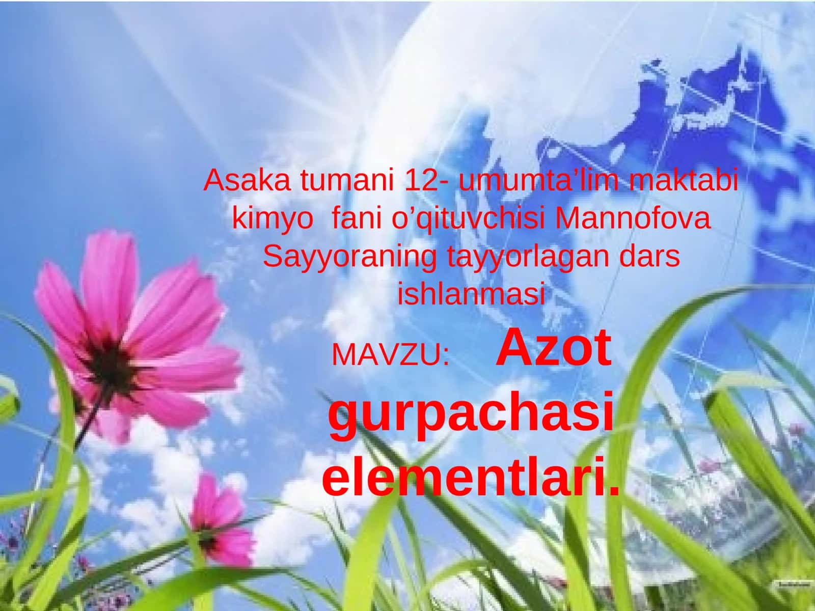 Azot gurpachasi elementlari