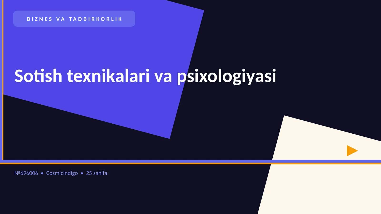 Sotish texnikalari va psixologiyasi