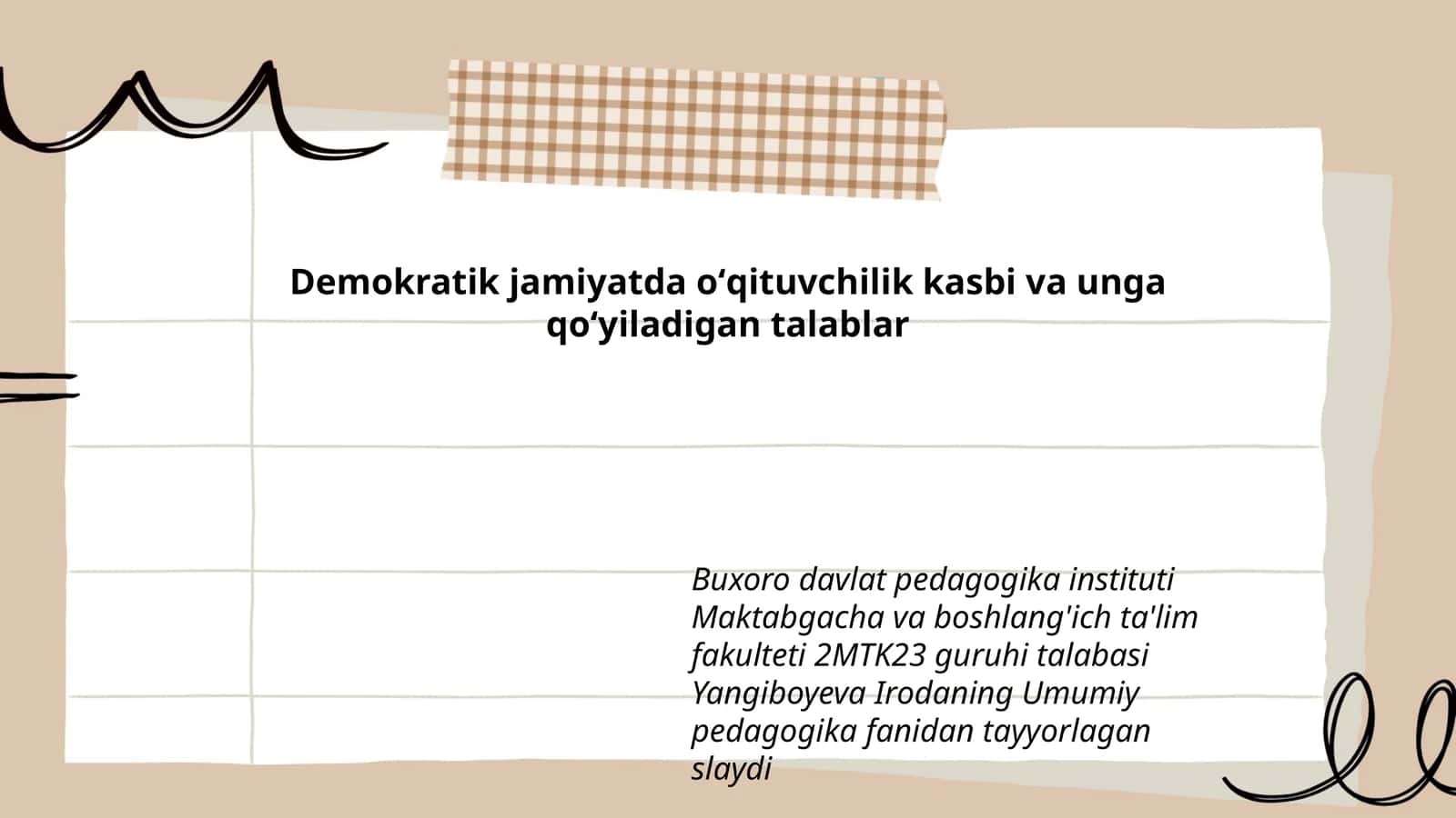 Umumiy pedagogika