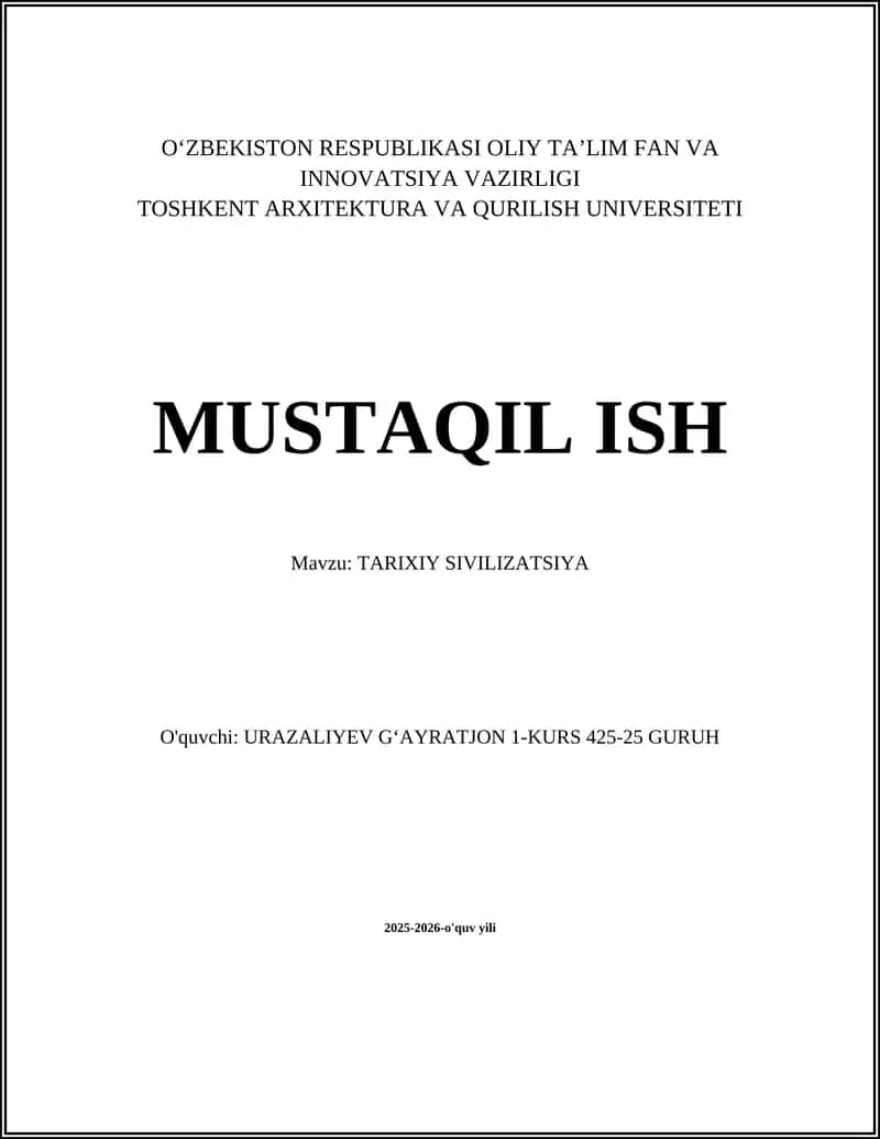 Qadimgi Mesopotamiya sivilizatsiyasi