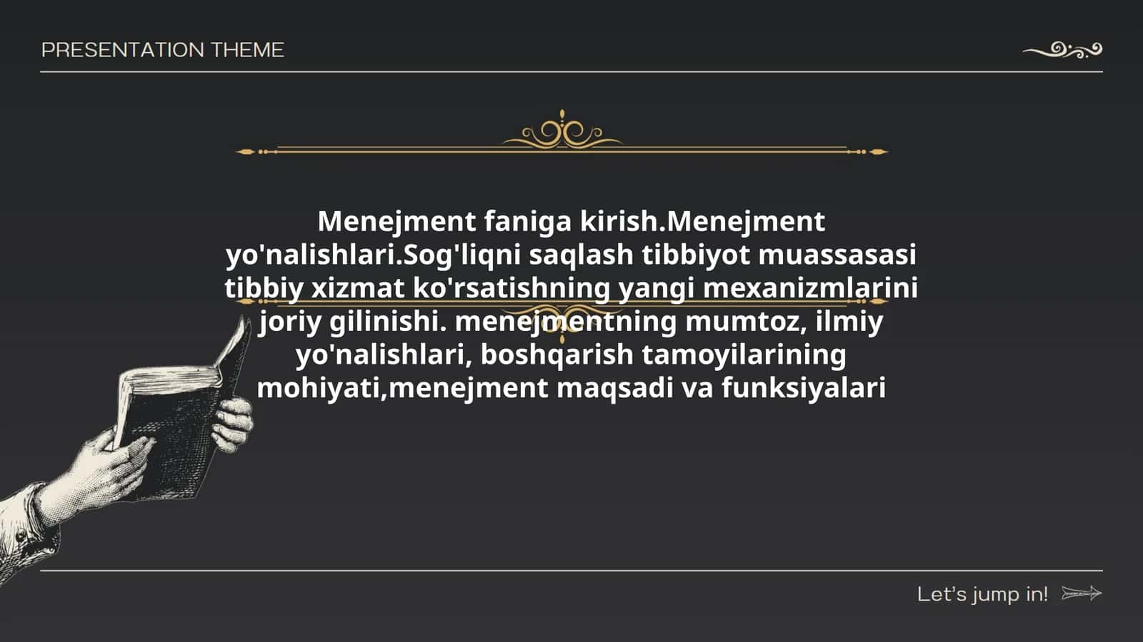 Menejment faniga kirish