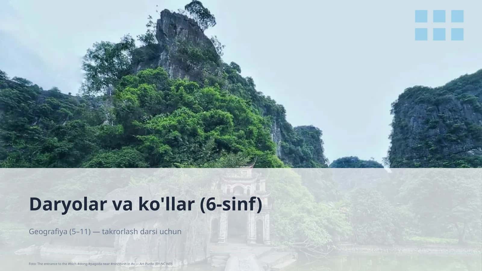 Daryolar va ko'llar (6-sinf)