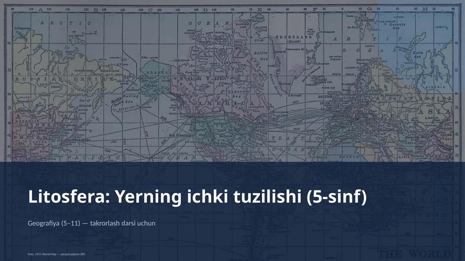 Litosfera: Yerning ichki tuzilishi (5-sinf)