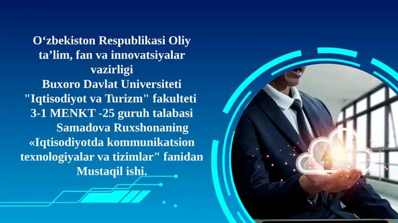 Bulut texnologiyasi tushunchasi