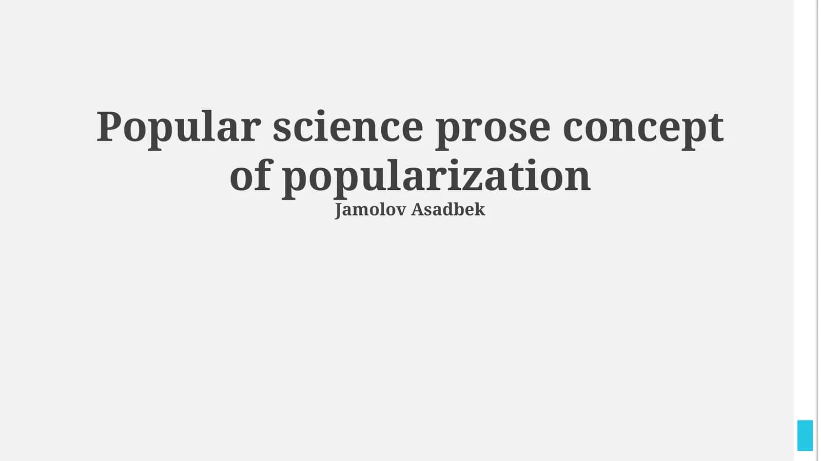 Popular science prose concept of popularization