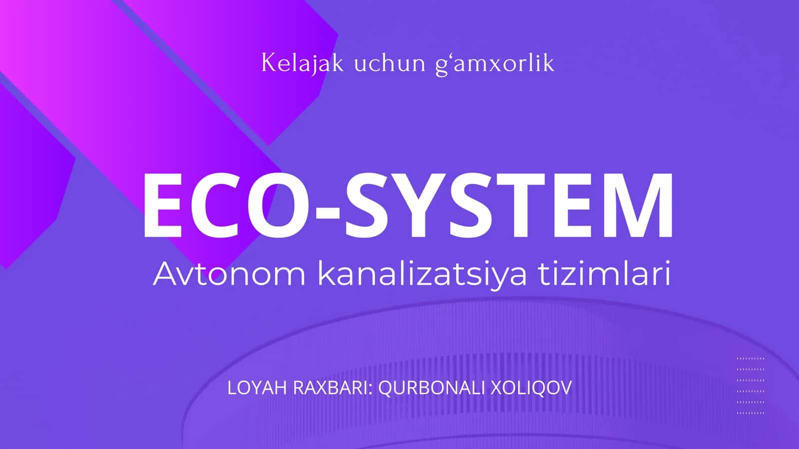 Avtonom kanalizatsiya tizimlari
