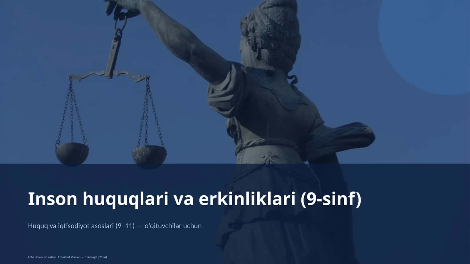 Inson huquqlari va erkinliklari (9-sinf)