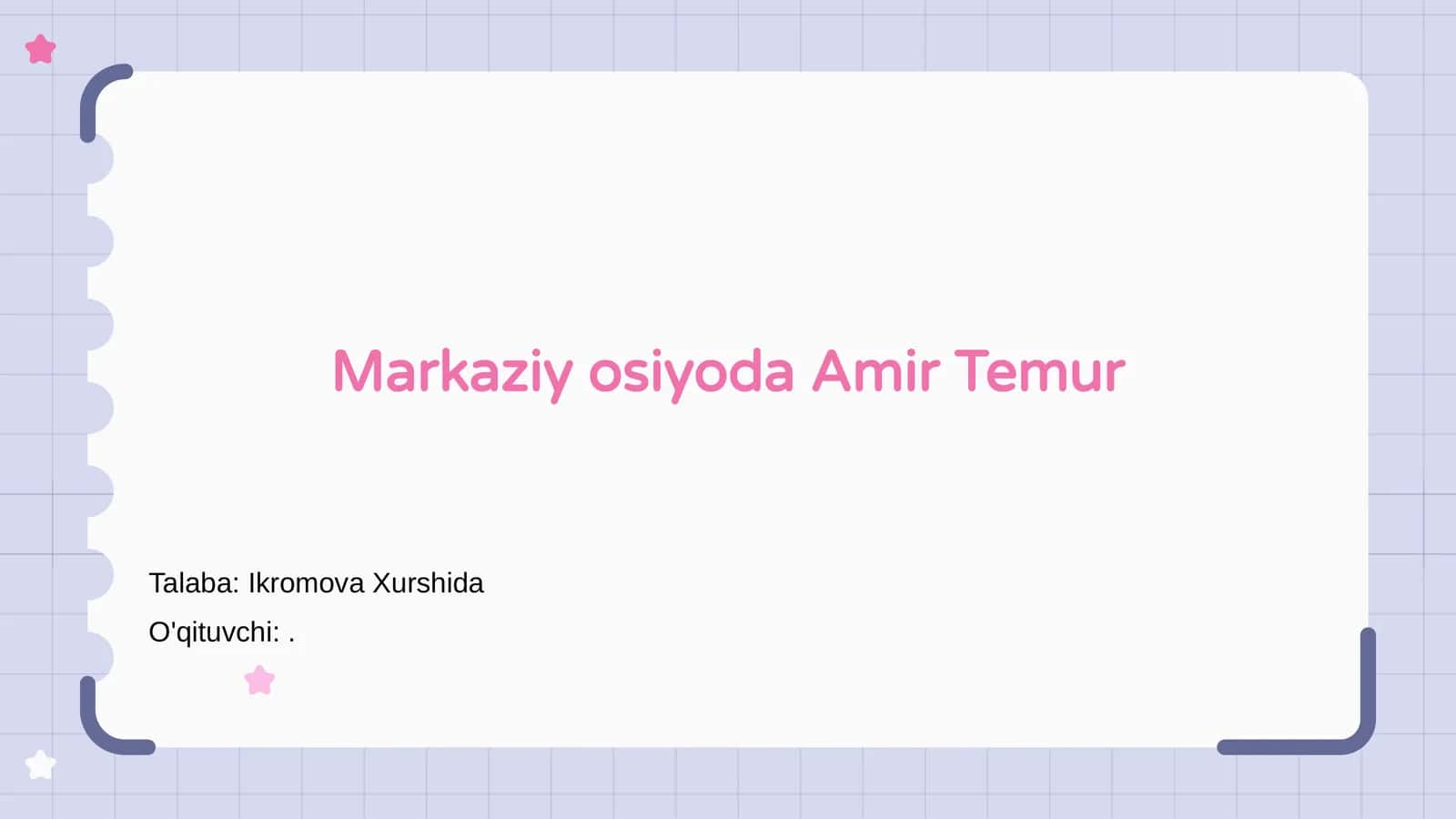 Amir Temur va uning davri